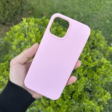 CepStok Apple iPhone 12 Pro Max Kılıf Lansman Premium Silinebilir Pembe Silikon