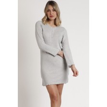 Ayyıldız 61304 Gri Gecelik