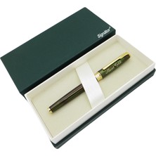 Signator® ST164 Sedefli Slim Olive Green Gold Metal Roller Kalem | Isme Özel Kalem