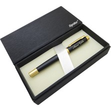 Signator® ST172 Mat Siyah Gold Metal Roller Kalem | Isme Özel Kalem