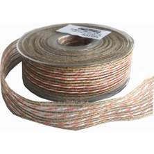 Tahtakale Toptancı Kanaviçe Kurdele Kenarı Fitilli 2.5 Cm  (10 Metre)  Pembe