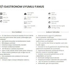 GastroPlast Fanus Kapaklı Şeffaf Tepsili Polikarbon 32.5CM*53CM