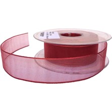 Tahtakale Toptancı Şifon Kurdele 4 Cm (20 Metre)  Kırmızı