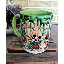 Mugs And Love Micky ve Arkadaşları Md4 Yılbaşı Partisi 3D Baskı Porselen Kupa