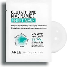 Aplb Glutathione Niacinamide Sheet Mask - Glutatyon ve Niasinamid Içerikli Yaprak Maske (1 Adet)