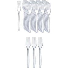 Özkan Ambalaj Temizlik Plastik Çatal Orta Kalite Eko 100 Adet