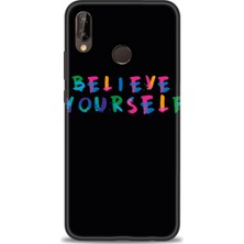 Huawei P20 Lite Kılıf Hd Baskılı - Believe + 9h Nano Ekran Koruyucu