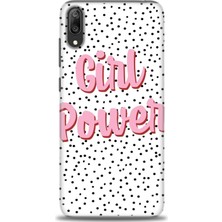 Huawei Y7 Prime 2019 Kılıf Hd Baskılı - Girl Power + 9h Nano Ekran Koruyucu