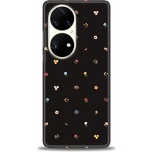 Huawei P50 Pro Kılıf Hd Baskılı - Flower + 9h Nano Ekran Koruyucu