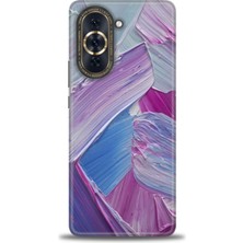 Huawei Nova 10 Kılıf Hd Baskılı - Purple + 9h Nano Ekran Koruyucu