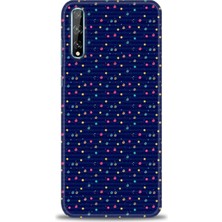 Huawei P Smart S Kılıf Hd Baskılı - Gökyüzü Çizimi + 9h Nano Ekran Koruyucu