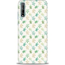 Huawei Y8P Kılıf Hd Baskılı - Minik Tosbağalar + 9h Nano Ekran Koruyucu