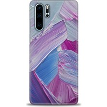 Huawei P30 Pro Kılıf Hd Baskılı - Purple + 9h Nano Ekran Koruyucu