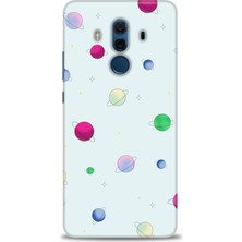 Huawei Mate 10 Pro Kılıf Hd Baskılı - Gezegenler Çizim + 9h Nano Ekran Koruyucu