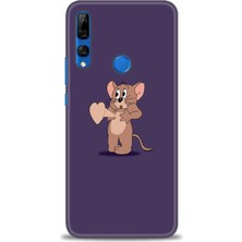 Huawei Y9 Prime 2019 Kılıf Hd Baskılı - Aşık Jerry + 9h Nano Ekran Koruyucu