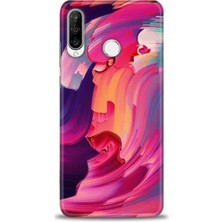 Huawei P30 Lite Kılıf Hd Baskılı - Renkler + 9h Nano Ekran Koruyucu