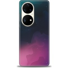 Huawei P50 Pro Kılıf Hd Baskılı - Gökyüzü + 9h Nano Ekran Koruyucu