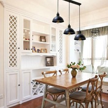 Riolight  Vintage2,Retro2,Rustik2 Siyah Masa Üstü 3xe27 Sarkıt Avize Uzunluk:60cm Şapka Çapı:23cm