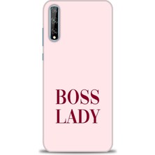 Huawei Y8P Kılıf Hd Baskılı - Boss Lady + 9h Nano Ekran Koruyucu