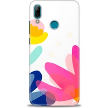 Huawei P Smart 2019 Kılıf Hd Baskılı - Çiçekk + 9h Nano Ekran Koruyucu