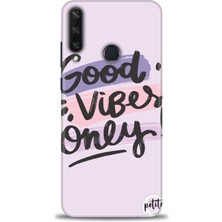 Huawei Y6P Kılıf Hd Baskılı - Good Vibes + 9h Nano Ekran Koruyucu