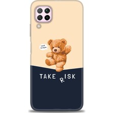 Huawei P40 Lite Kılıf Hd Baskılı - Take Risk + 9h Nano Ekran Koruyucu