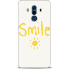 Huawei Mate 10 Pro Kılıf Hd Baskılı - Smile Güneş + 9h Nano Ekran Koruyucu