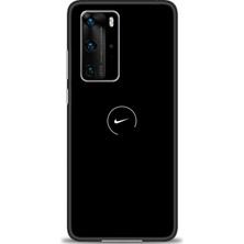 Huawei P40 Pro Kılıf Hd Baskılı - Nike + 9h Nano Ekran Koruyucu