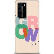 Huawei P40 Pro Kılıf Hd Baskılı - Grow + 9h Nano Ekran Koruyucu