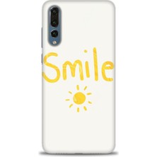 Huawei P20 Pro Kılıf Hd Baskılı - Smile Güneş + 9h Nano Ekran Koruyucu