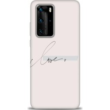 Huawei P40 Pro Kılıf Hd Baskılı - Love + 9h Nano Ekran Koruyucu