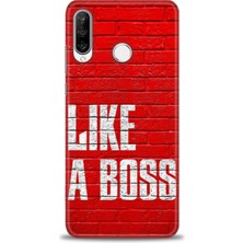 Huawei P30 Lite Kılıf Hd Baskılı - Like A Boss + 9h Nano Ekran Koruyucu