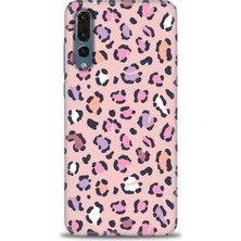 Huawei P20 Pro Kılıf Hd Baskılı - Pembe Leopar + 9h Nano Ekran Koruyucu