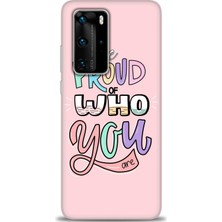 Huawei P40 Pro Kılıf Hd Baskılı - Who You + 9h Nano Ekran Koruyucu