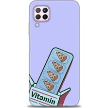 Huawei P40 Lite Kılıf Hd Baskılı - Vitamin + 9h Nano Ekran Koruyucu