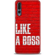 Huawei P20 Pro Kılıf Hd Baskılı - Like A Boss + 9h Nano Ekran Koruyucu