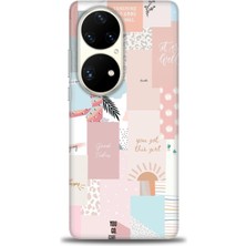 Huawei P50 Pro Kılıf Hd Baskılı - Girl + 9h Nano Ekran Koruyucu