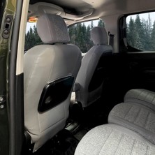 K-Design Citroen Berlingo Araca Özel Oto Koltuk Kılıfı -  Keten ve 1.  Deri