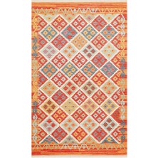 Eko Halı Nomad Nmd 05 Terra Çift Taraflı Yıkanabilir Otantik Kilim