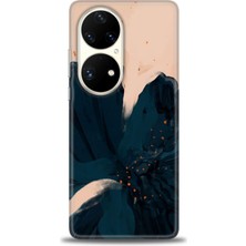 Huawei P50 Pro Kılıf Hd Baskılı - Renk Bulutu + 9h Nano Ekran Koruyucu