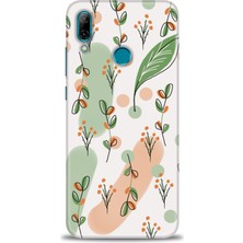 Huawei P Smart 2019 Kılıf Hd Baskılı - Flower Pattern + 9h Nano Ekran Koruyucu