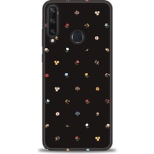 Huawei Y6P Kılıf Hd Baskılı - Flower + 9h Nano Ekran Koruyucu