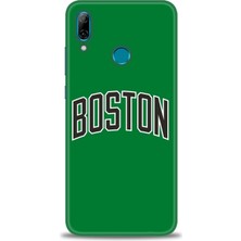 Huawei P Smart 2019 Kılıf Hd Baskılı - Boston Yeşil + 9h Nano Ekran Koruyucu