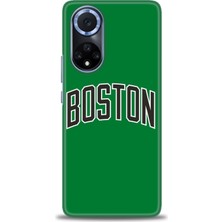 Huawei Nova 9 Kılıf Hd Baskılı - Boston Yeşil + 9h Nano Ekran Koruyucu