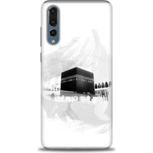 Huawei P20 Pro Kılıf Hd Baskılı - Kabe-I Münevvere + 9h Nano Ekran Koruyucu