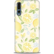 Huawei P20 Pro Kılıf Hd Baskılı - Limon + 9h Nano Ekran Koruyucu