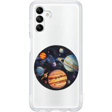 Zeyno Samsung M13 Uyumlu Gezegen Sistemi Desenli Silikon Kılıf