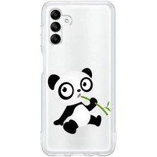 Zeyno Samsung A04S Uyumlu Sevimli Panda Desenli Silikon Kılıf