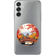 Zeyno Samsung M15 Uyumlu Sonbahar Köprüsü Desenli Silikon Kılıf
