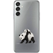 Zeyno Samsung M15 Uyumlu Panda Ailesi Desenli Silikon Kılıf